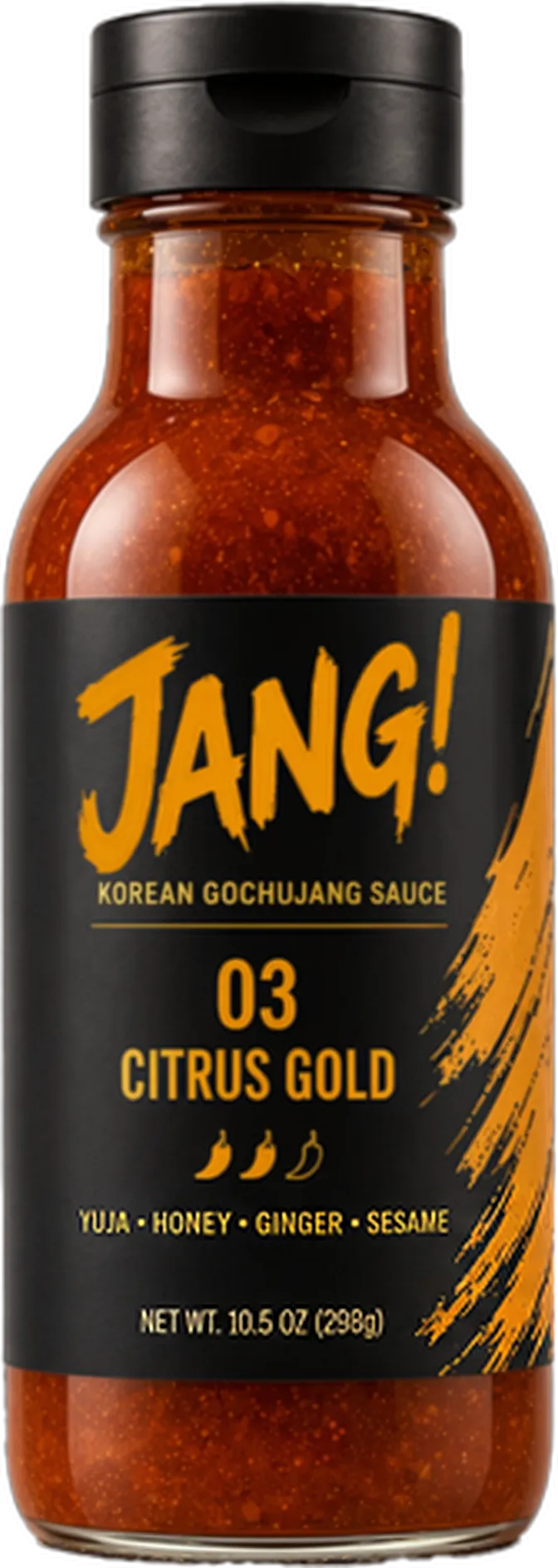 Citrus Gold gochujang sauce bottle