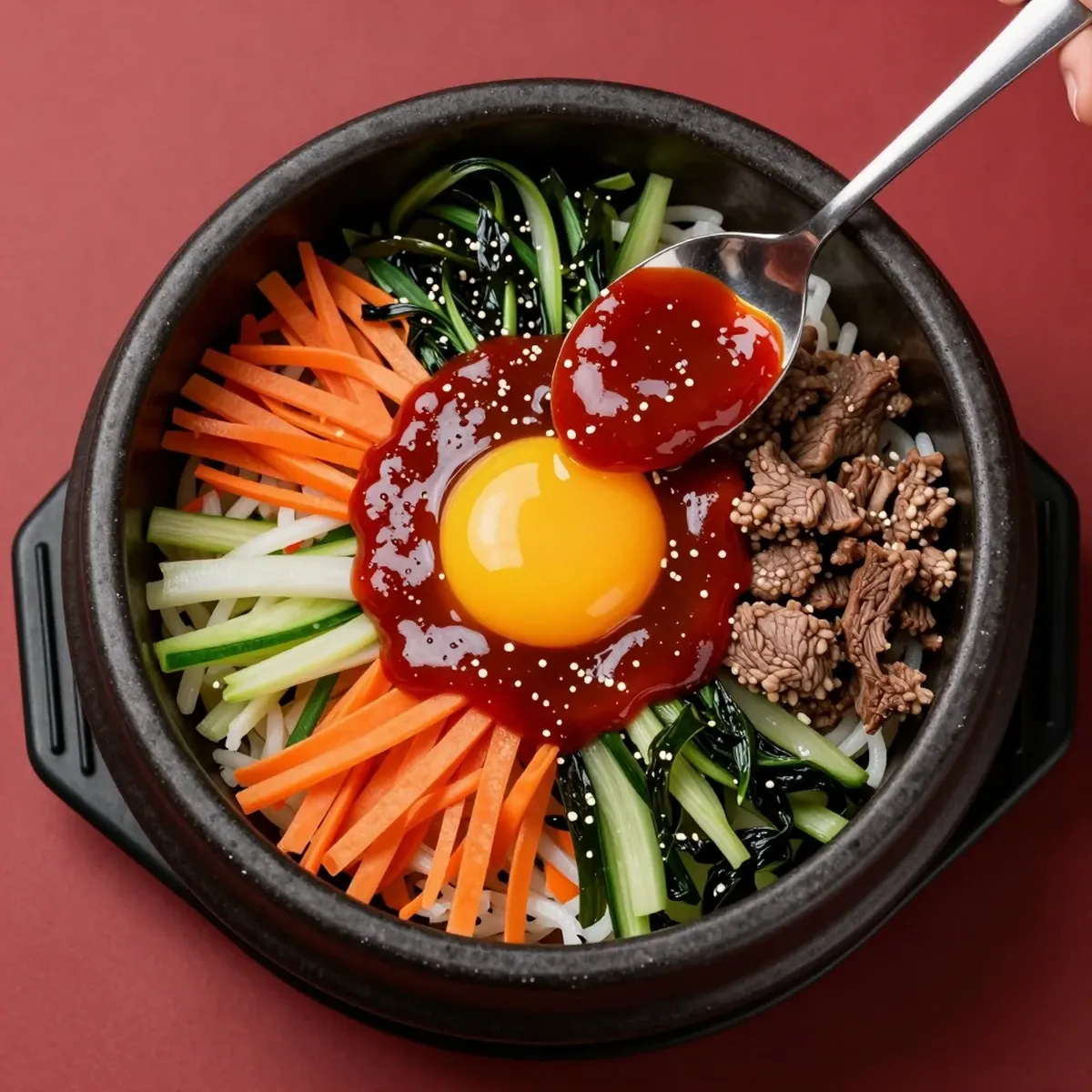 Bibimbap with Original Red
