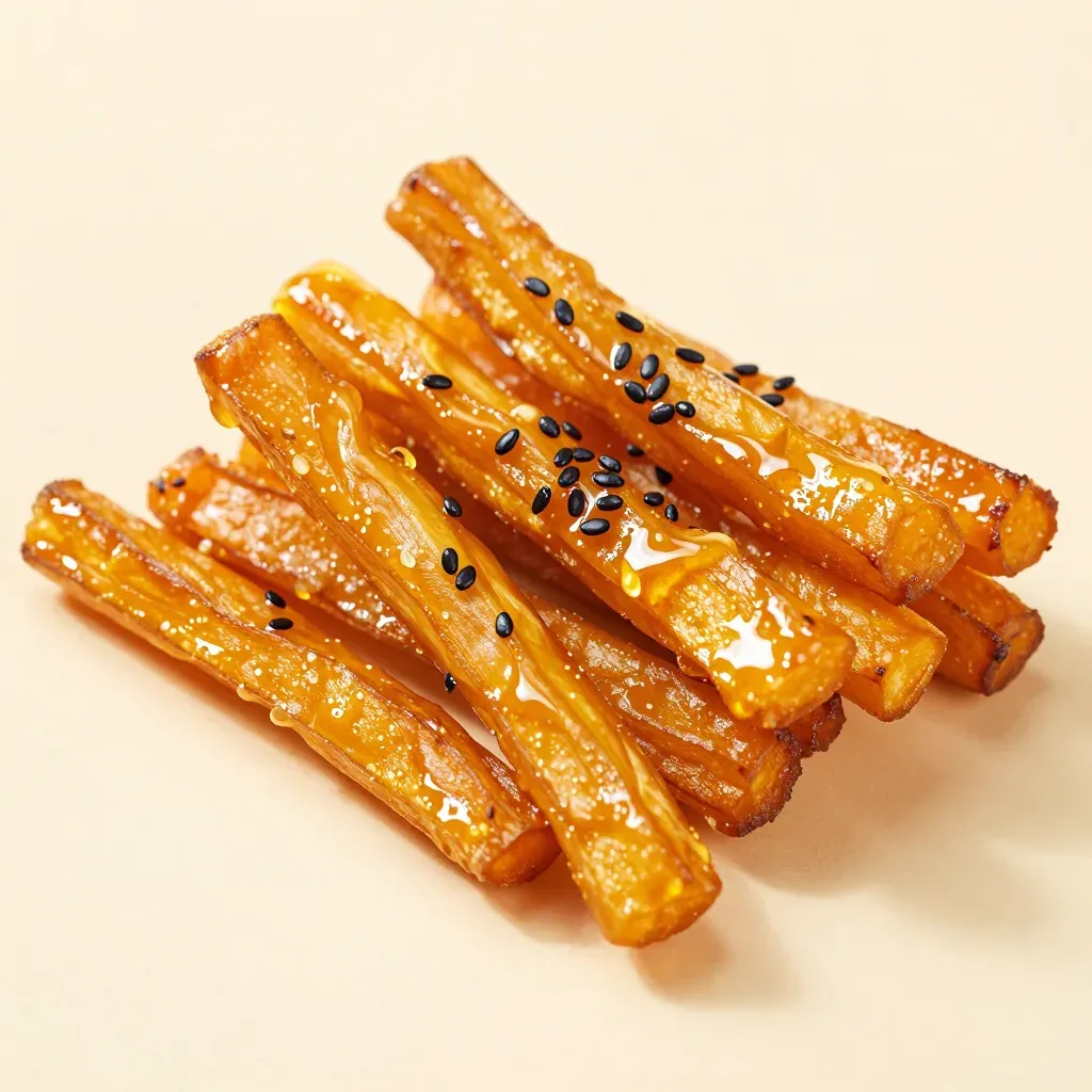 Golden Goguma Sticks, out of the packet