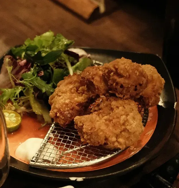 Karaage, as served at the counter