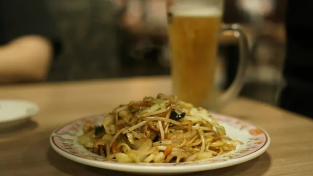 Yakisoba, as served at the counter