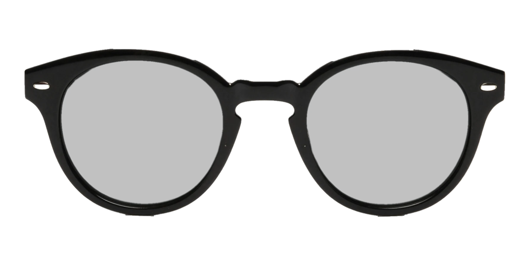ECLIPSE 01: oversized round black acetate sunglasses